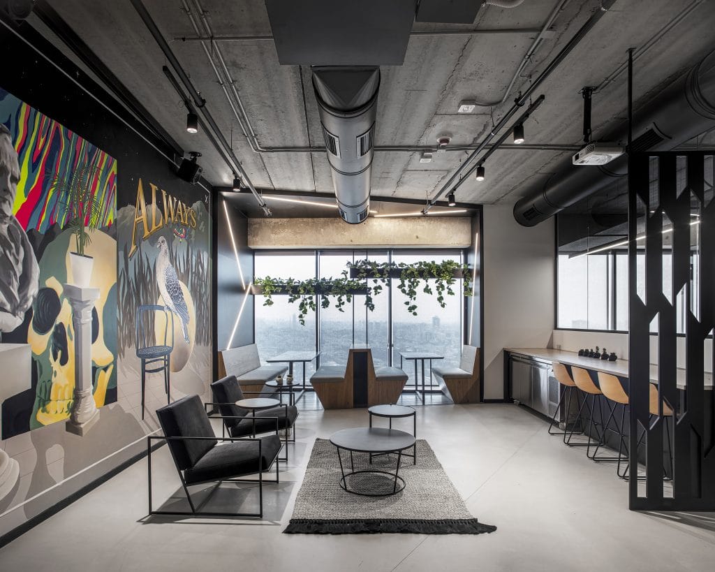 1758097436 Employee lounge and wellness space by Decorilla designer Yosef R. 1024x819 1