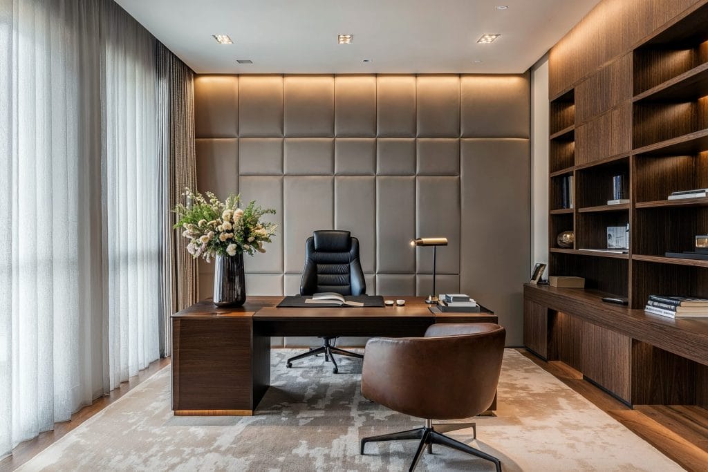 1758097465 Minimalist trending office decor with acoustic installations by DECORILLA 1024x683 1